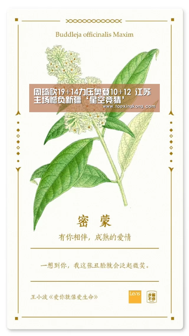 周琦砍19+14力压奥登10+12 江苏主场憾负新疆‘星空竞猜’(图1) 星空电竞